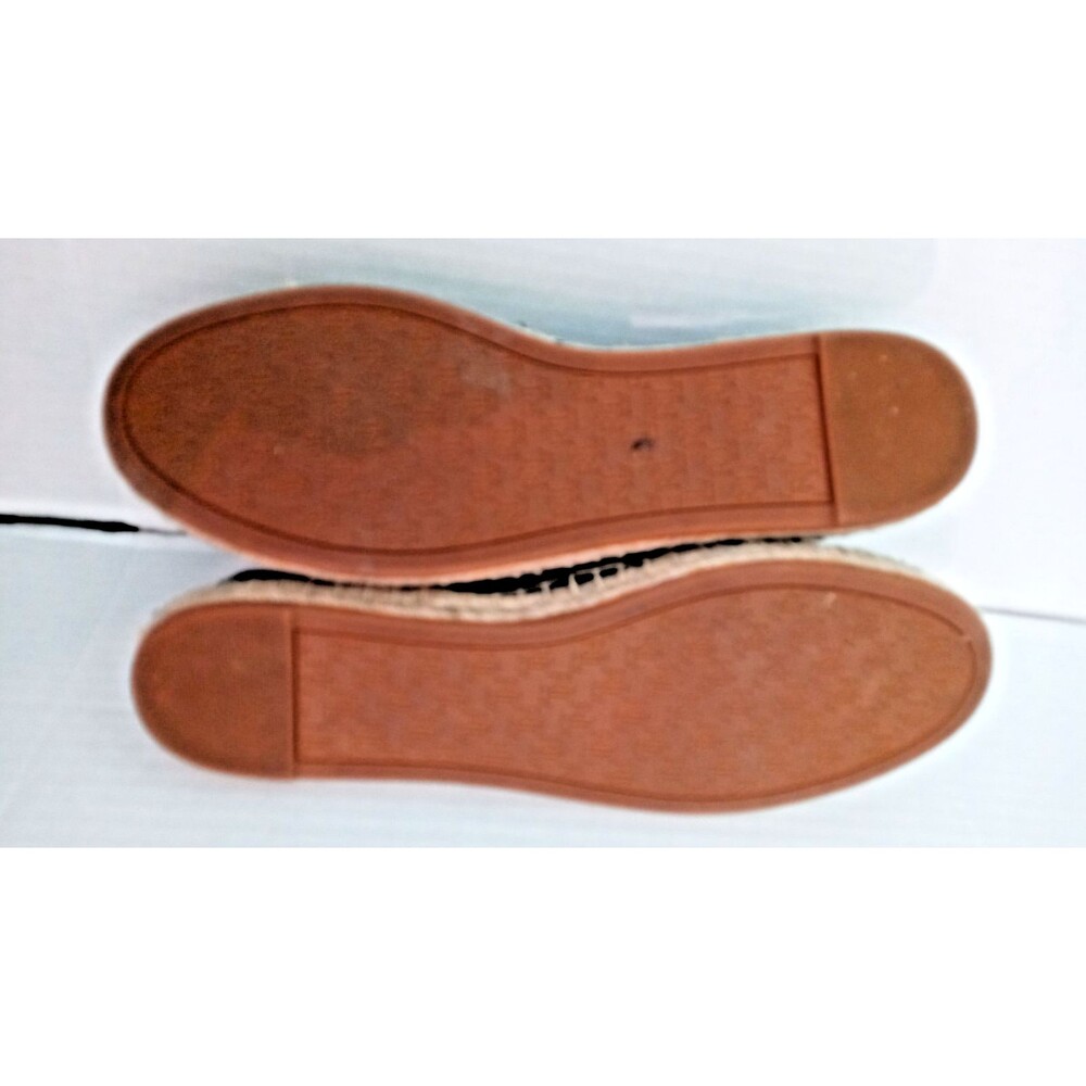 Ralph Lauren Cameryn Shoes Womens 7 Espadrille Flat Leather Black Casual - Picture 9 of 10